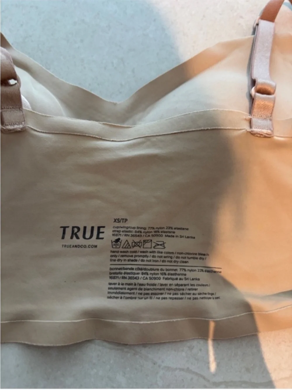 True & Co True Body Loft Contour Bra Nude Dolce Like New XS